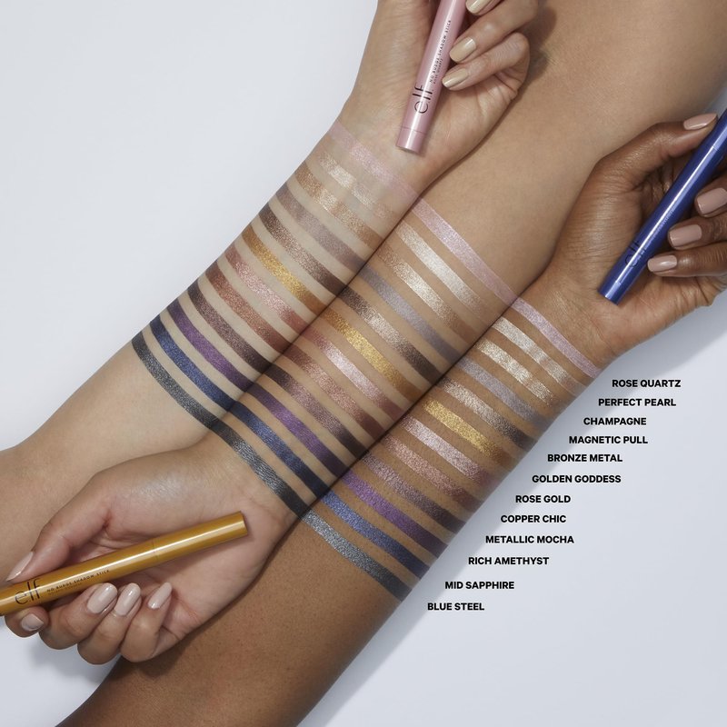 e.l.f. No Budge Shadow Stick, Long-Lasting Cream Eyeshadow Stick For High-Pigment, Metallic Color, Vegan & Cruelty-Free, Rose Gold