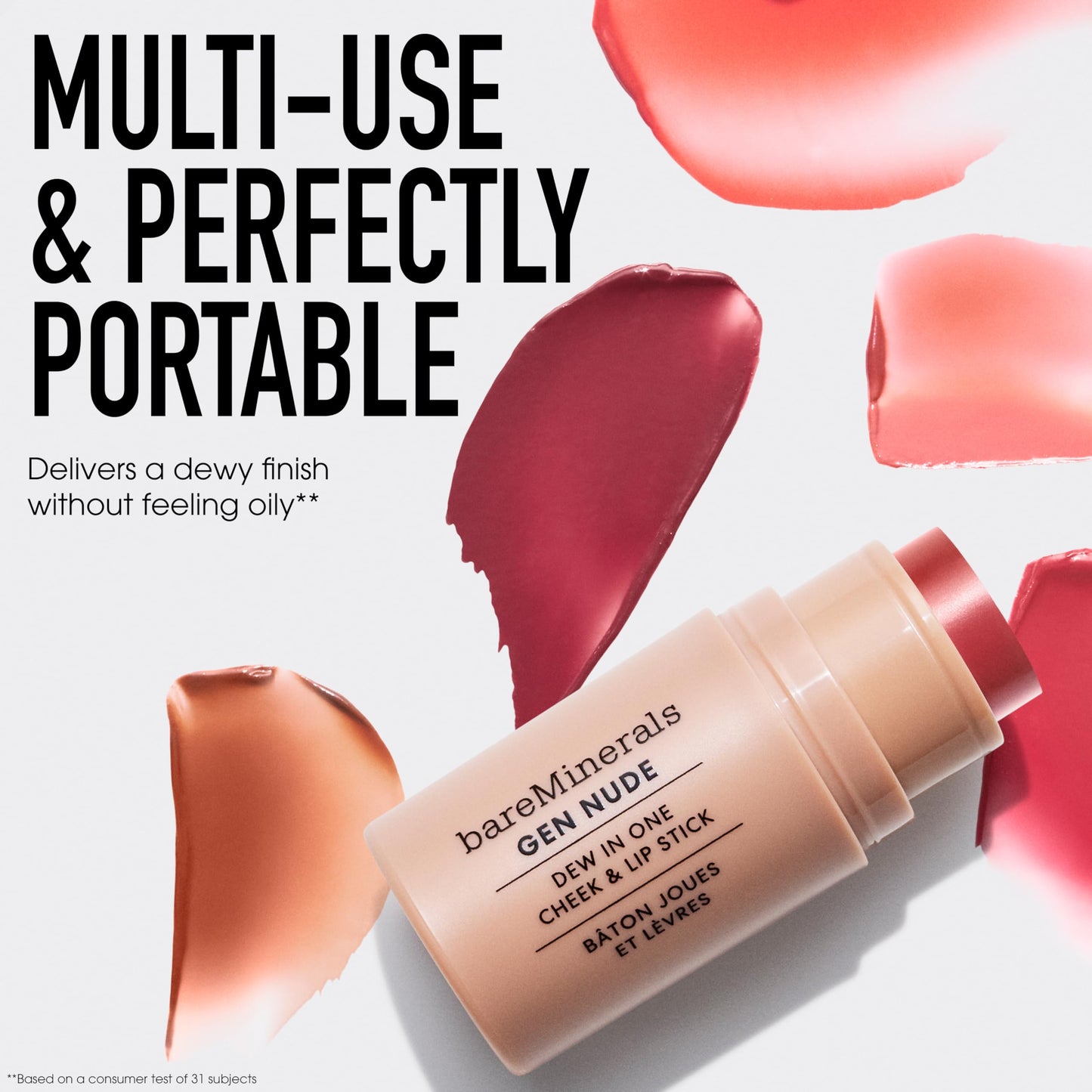 bareMinerals Gen Nude Dew in One Cheek & Lip Stick, Berry Me In Merlot