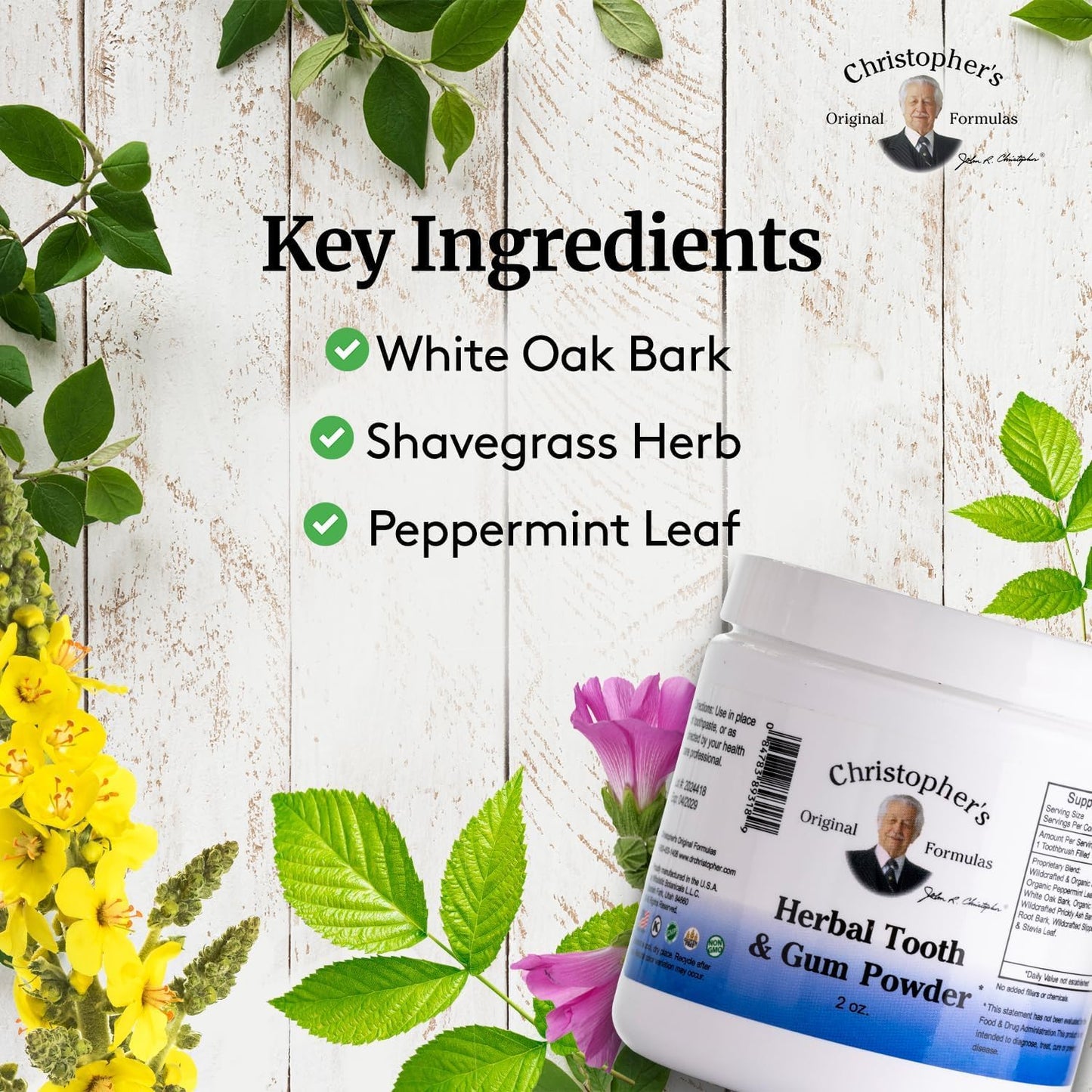 Herbal Tooth & Gum Powder - Natural Plant-Based Oral Care | Pack of 2