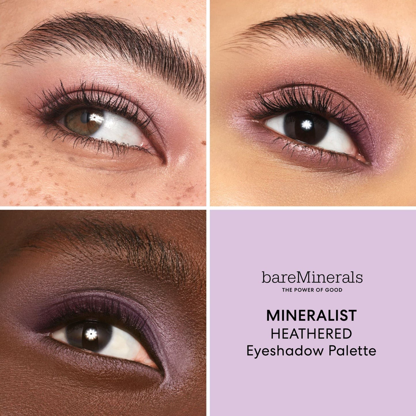 bareMinerals Mineralist Eyeshadow Palette, Heathered, Vegan, Cruelty-Free & Dermatologist-Tested