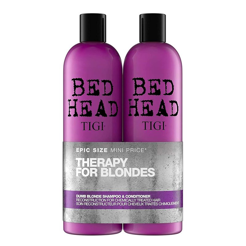 Bed Head Dumb Blonde Shampoo & Conditioner Duo - Restores Damaged Blonde Hair | 25.36 fl oz