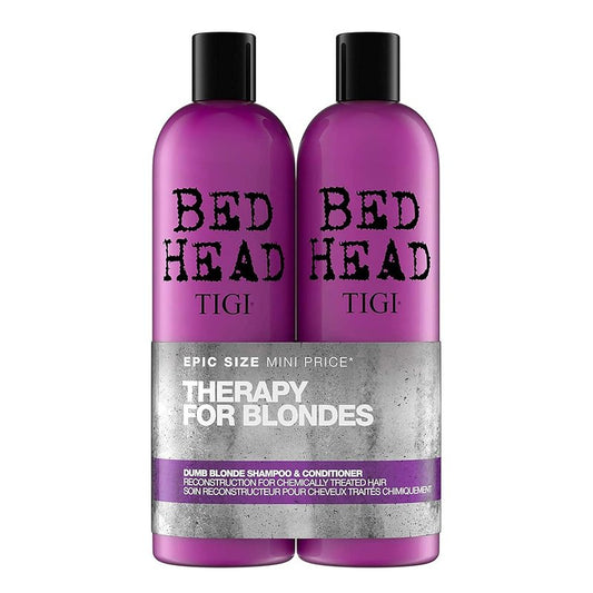 Bed Head Dumb Blonde Shampoo & Conditioner Duo - Restores Damaged Blonde Hair | 25.36 fl oz