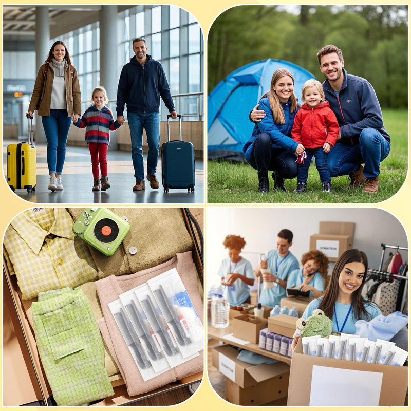 Hygiene Kit, Hygiene Kit Bulk, Individually Packed, The Travel Hygiene Kit Is Fully Equipped And Clean And Hygienic, Convenience Kits Suitable For Hotel, Camping, Home, Travel (50-PACK)