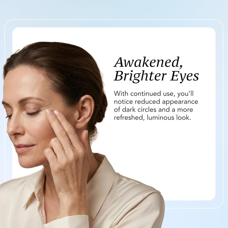 Under Eye Cream for Puffiness & Dark Circles - Vegan Formula with Peptides & Reishi | 1 oz