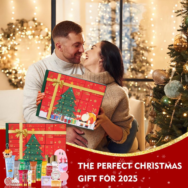 Beauty Advent Calendar 2025 for Adults Women & Teen Girls – 24 Days of Skincare, Bath & Body Gift Sets, Perfect Christmas Countdown Calendar & New Year Gifts Baskets for Girlfriend, Wife, Mom, Girls