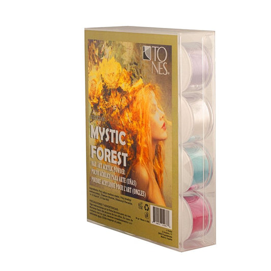 TONES Acrylic Nail Powder Collection – Smooth Texture for Enhancements, Superior Formula for Art & Sculpting with a Glossy Finish – 12 Mystic Forest Colors
