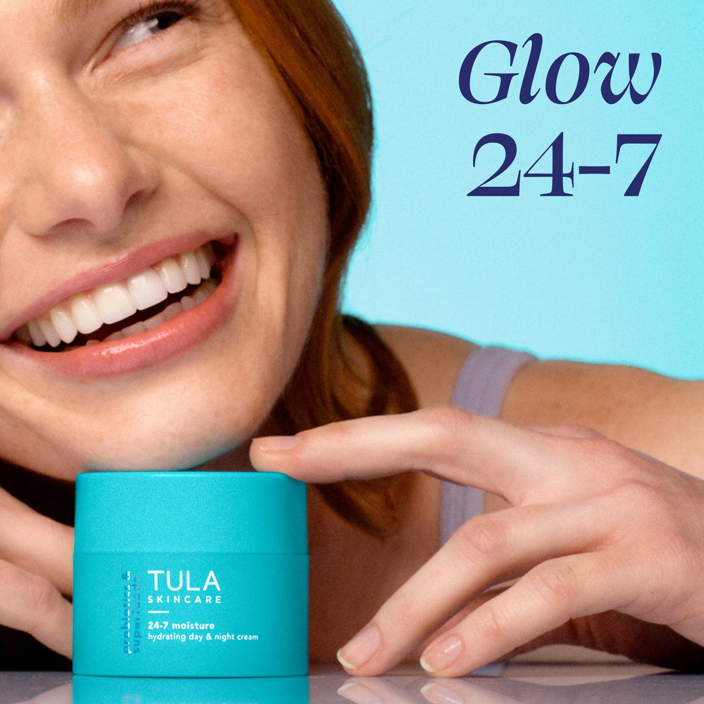 TULA Skin Care 24-7 Moisture Hydrating Day and Night Cream - Travel-Size, Ultra Nourishing Moisturizer for Face, Improves, Soothes & Maintains Skin Balance, 0.5 oz.