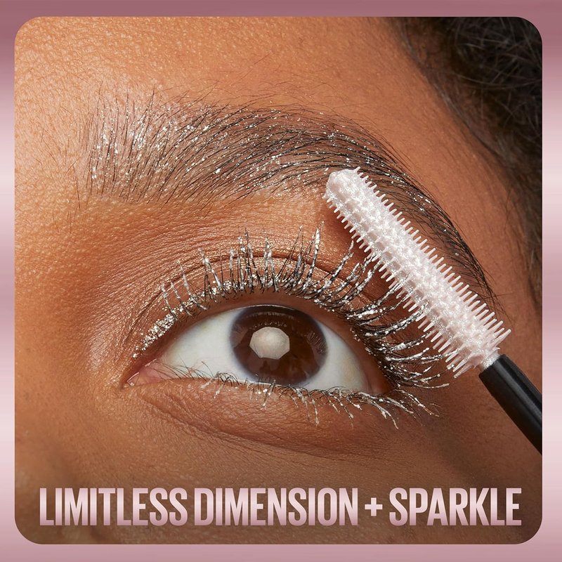 Maybelline Lash Sensational Sky High Glitter Mascara and Tattoo Studio Eyeliner Bundle, Includes 1 Mascara in Space Diamond and 1 Gel Eyeliner in Stardust Chrome for Glitter Eye Makeup