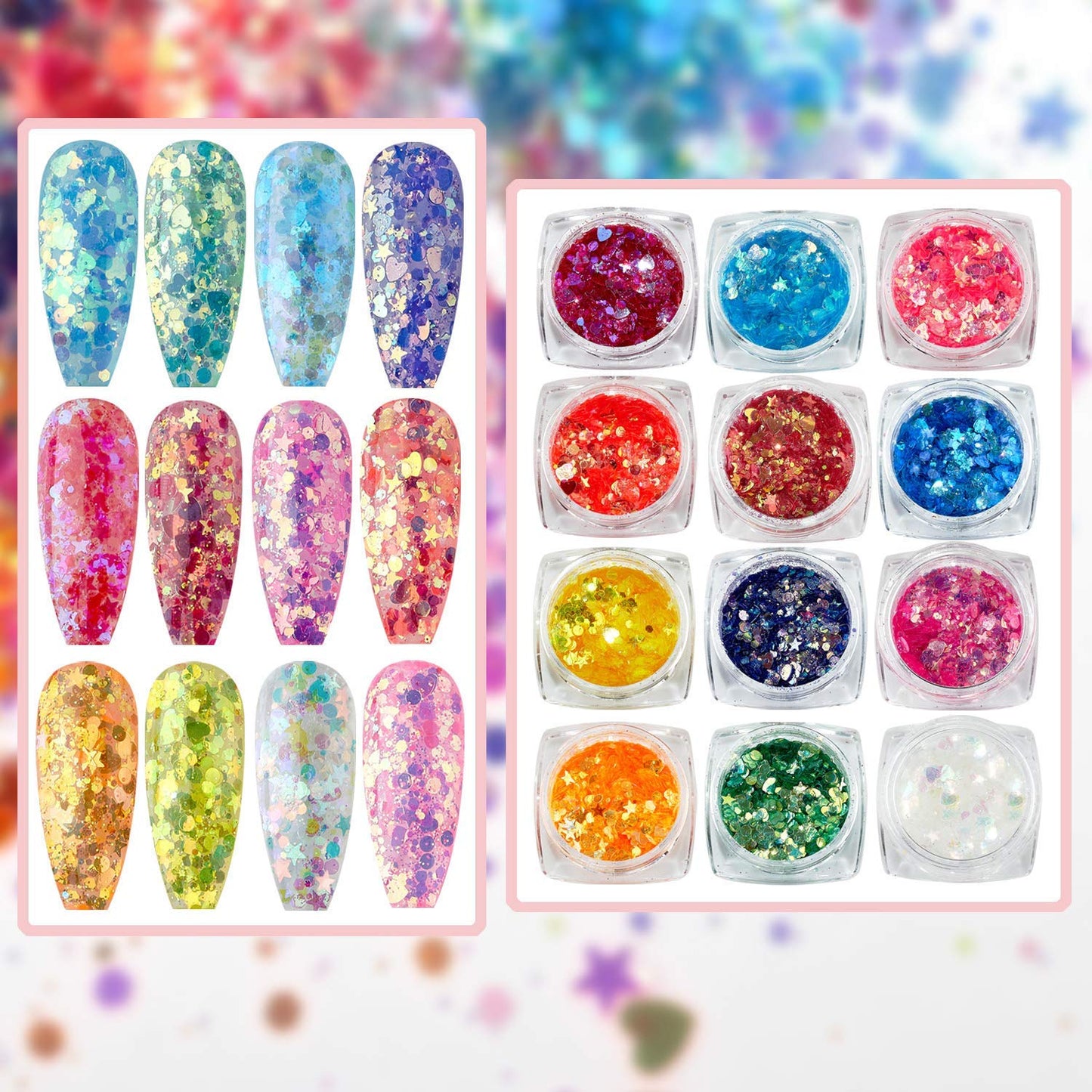 Makartt Nail Decorations Kit with Nail Extension Gel Clear Builder Gel Bundle