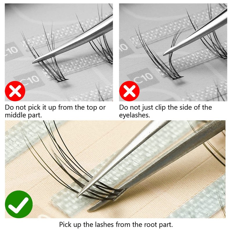 SIMER Individual Lashes 240 Clusters Lashes 3 Types Natural Eyelash Extension Kit DIY 0.07mm Thickness 6-11mm Fishtail Lash ＆ A Type ＆ Bottom Lashes False Eyelashes DIY at Home
