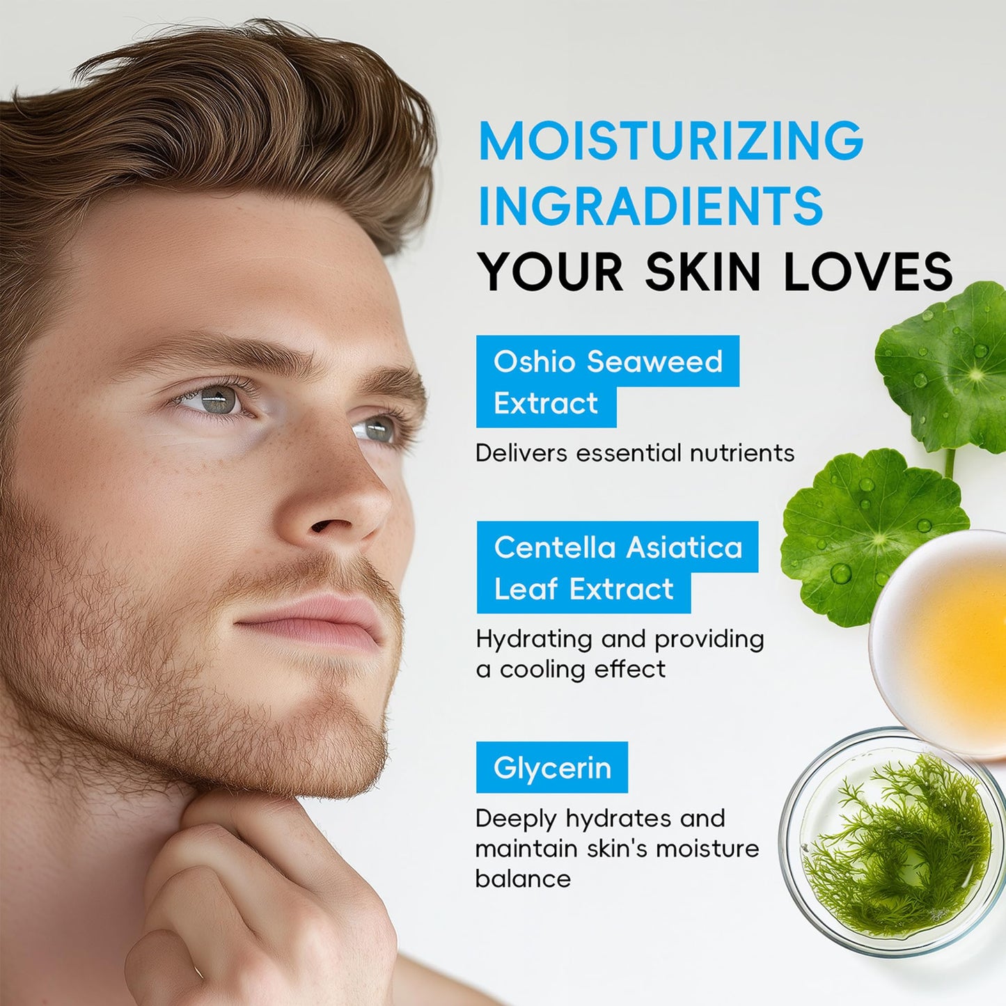 MIESCHER Men Hydrating Night Cream, Daily Moisturizer with Collagen & Retinol, Oil Control, Firm & Lift Hydrating Cream for Face & Body, Reduce Fine Lines, Strengthen Skin Barrier, 1.06 oz.