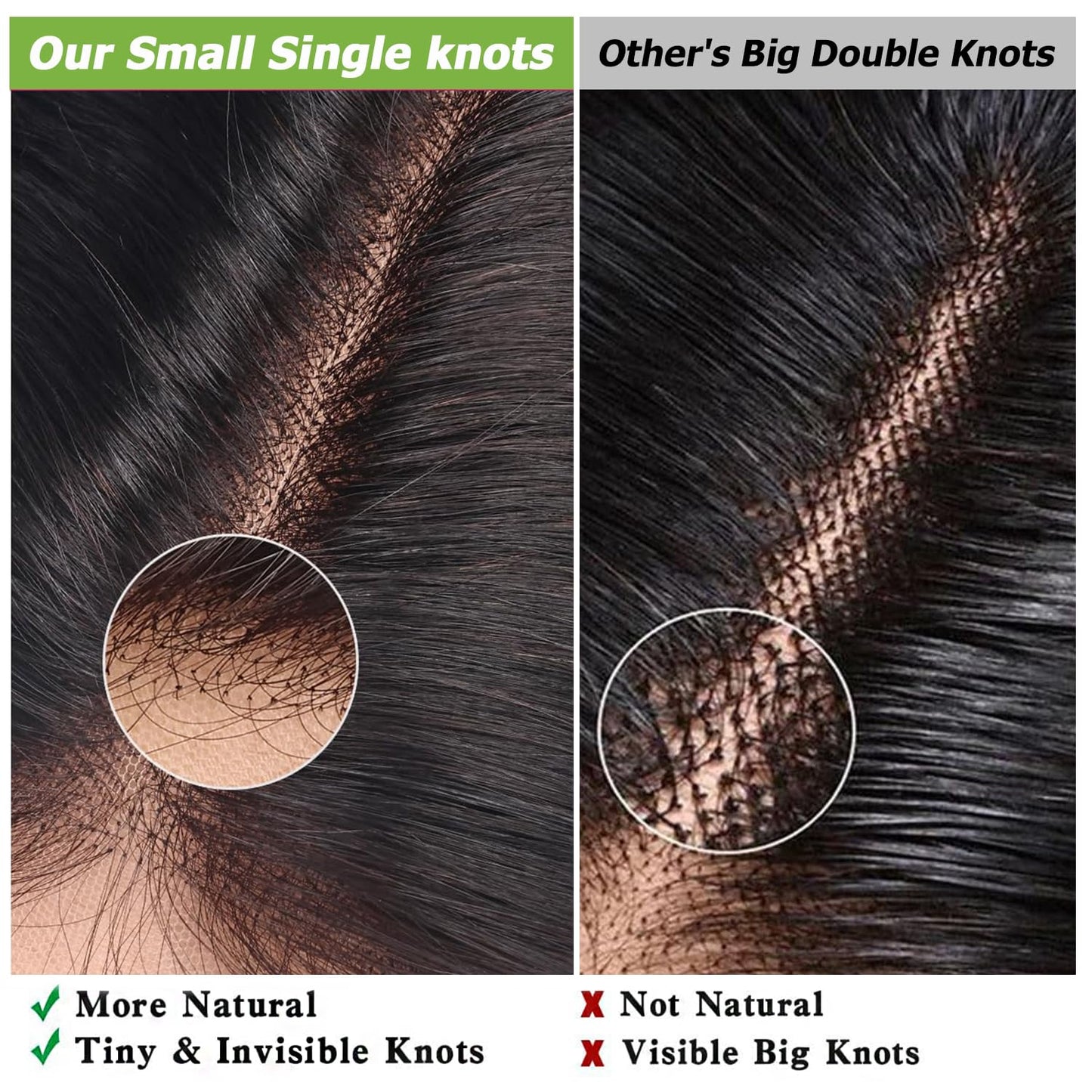 Lace Frontal Closure Deep Wave 13x4 Ear to Ear Frontal HD Lace 12 Inch Curly Brazilian Virgin Human Hair Extensions for Women Pre Plucked with Baby Hair 150% Density Natural Black
