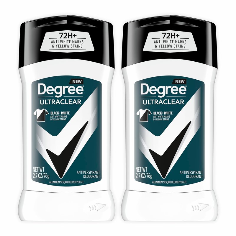 Degree Men Advanced Protection Antiperspirant Deodorant Cool Rush 4 count & Men UltraClear Antiperspirant Deodorant Black+White 2 Count 72-Hour Sweat & Odor Protection