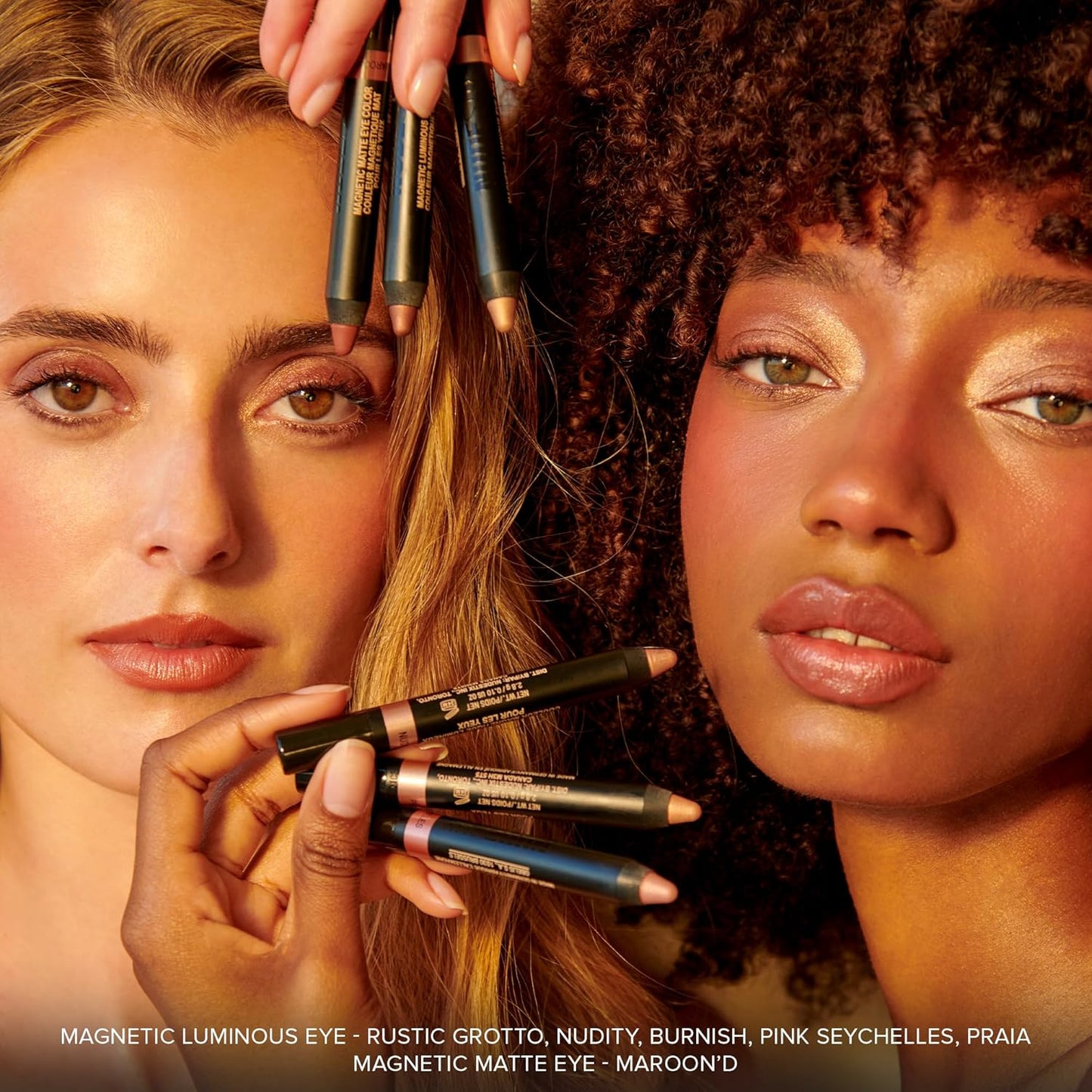 Nudestix Nude Beach Eye Palette - 6-Piece Cream Eyeshadow Crayon Set | Long-Wear Vegan Formula in Matte & Luminous Finishes | Collector Tin