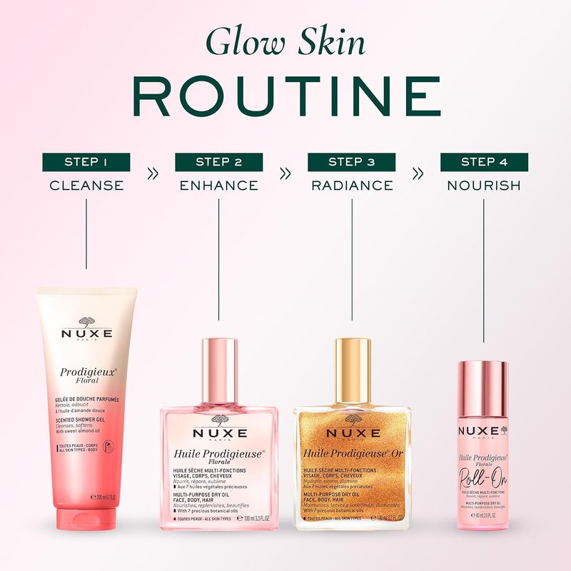 NUXE Huile Prodigieuse Floral - All-in-One Body, Face & Hair Oil | Radiant Glow & Deep Hydration