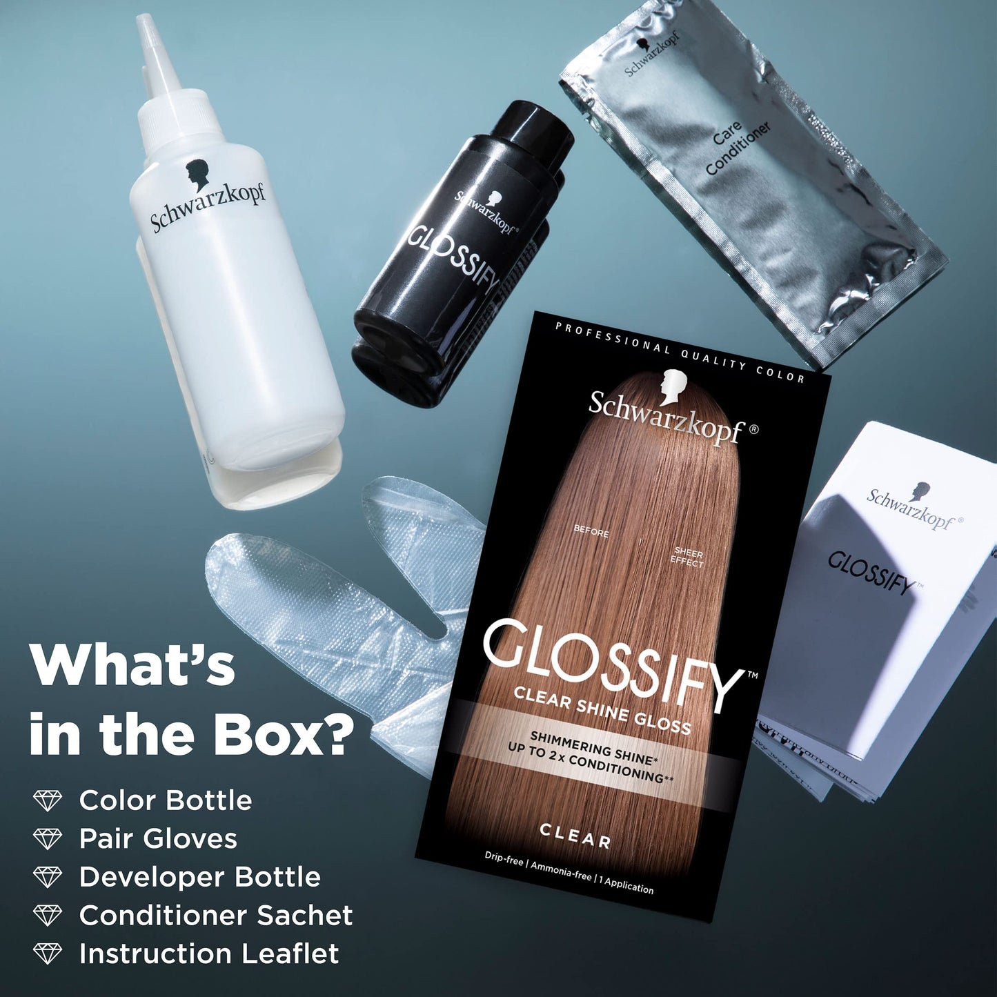 SCHWARZKOPF Glossify Cream Box Ammonia Free Hair