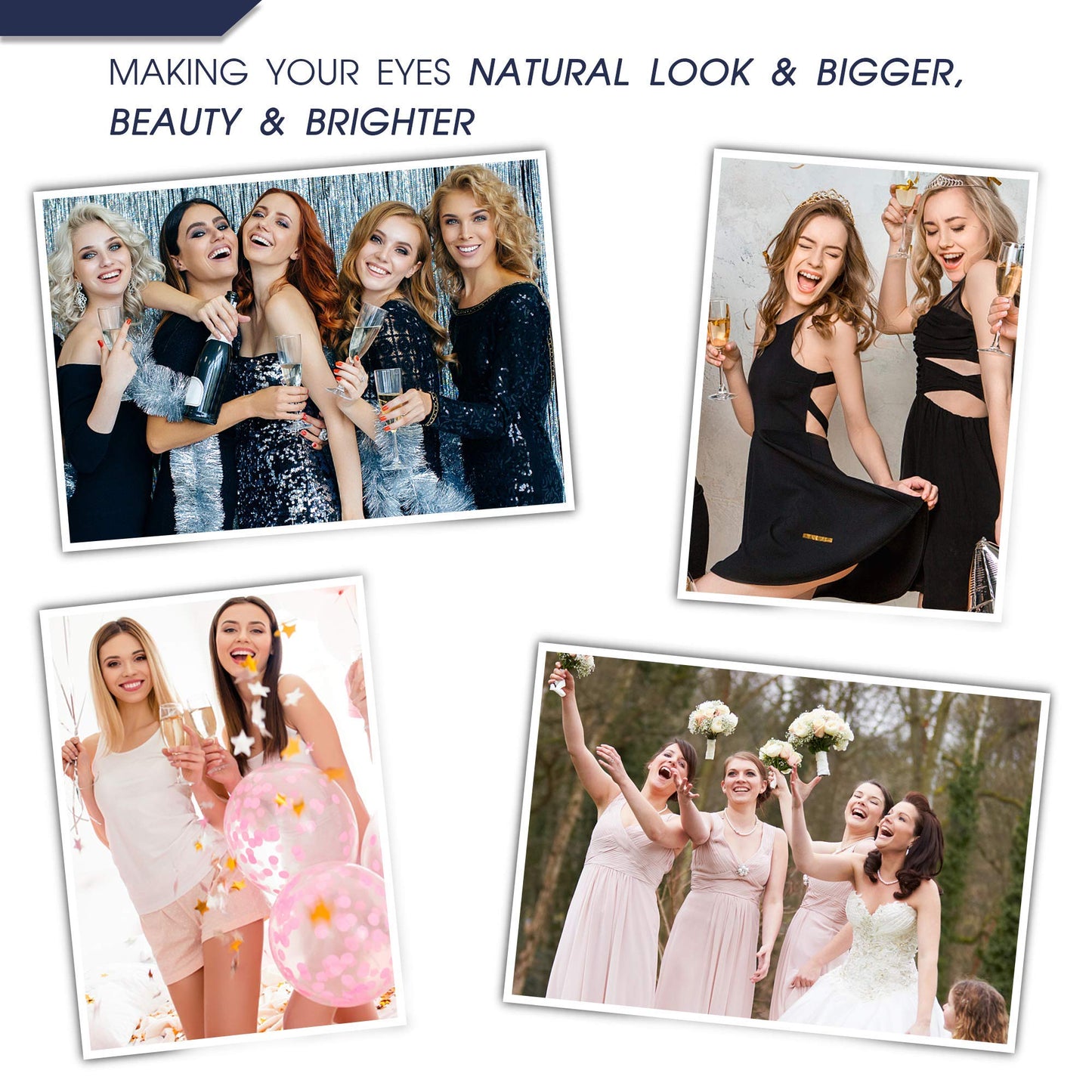 7C SevenCrown Magnetic Eyelashes with Eyeliner Kit - Magnetic Lashes Natural Looking,Upgraded Long Lasting,10 Pairs 3D Reusable 5 Magnet False Eyelashes with Applicator, Easy to Apply.
