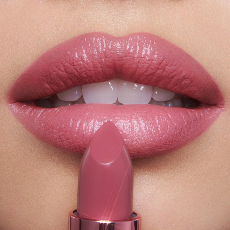 Charlotte Tilbury Iconic Hollywood Lip Trio - Limited-Edition Lipstick Gift Set Featuring K.I.S.S.I.N.G Shades - Moisturizing, Flattering Travel Size Lipsticks