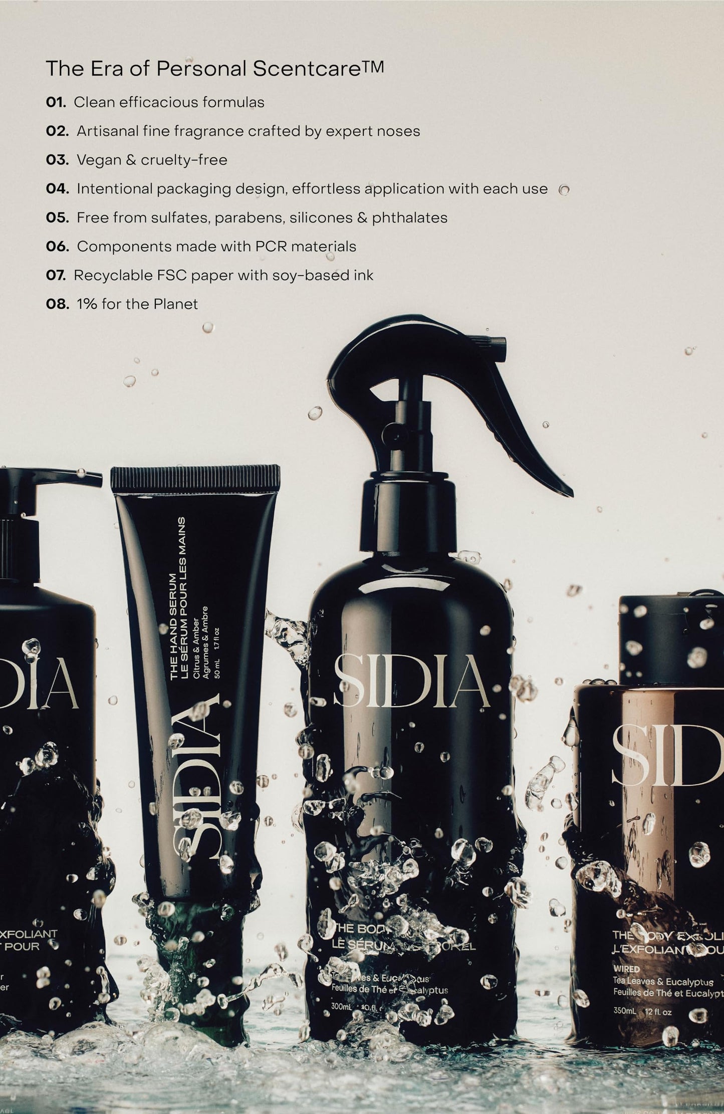 SIDIA - Soaked: The Hand Exfoliant | Cruelty-Free, Plant-Based, Clean Beauty (9.5 oz | 280 mL)