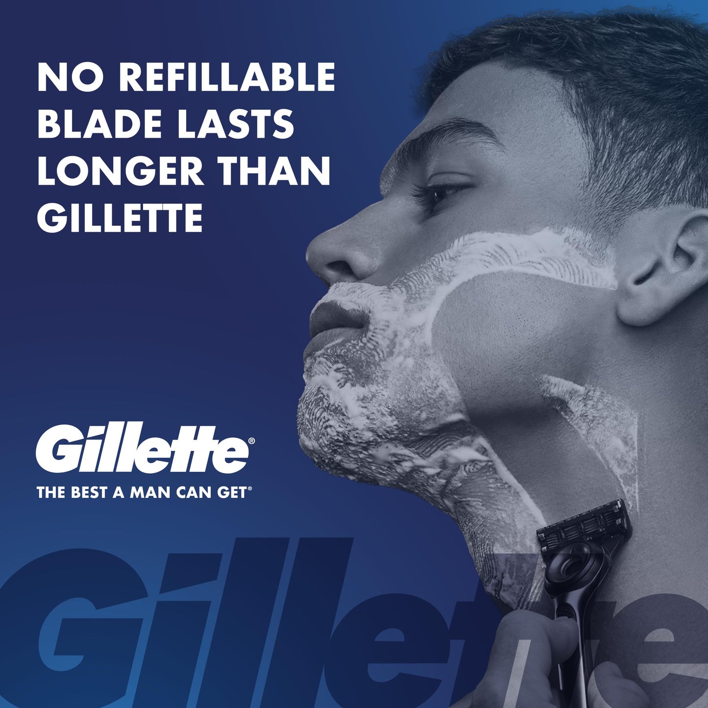 Gillette Labs Razor Refills for Men, 6 Razor Blade Refills and 7oz Rapid Foaming Shave Gel