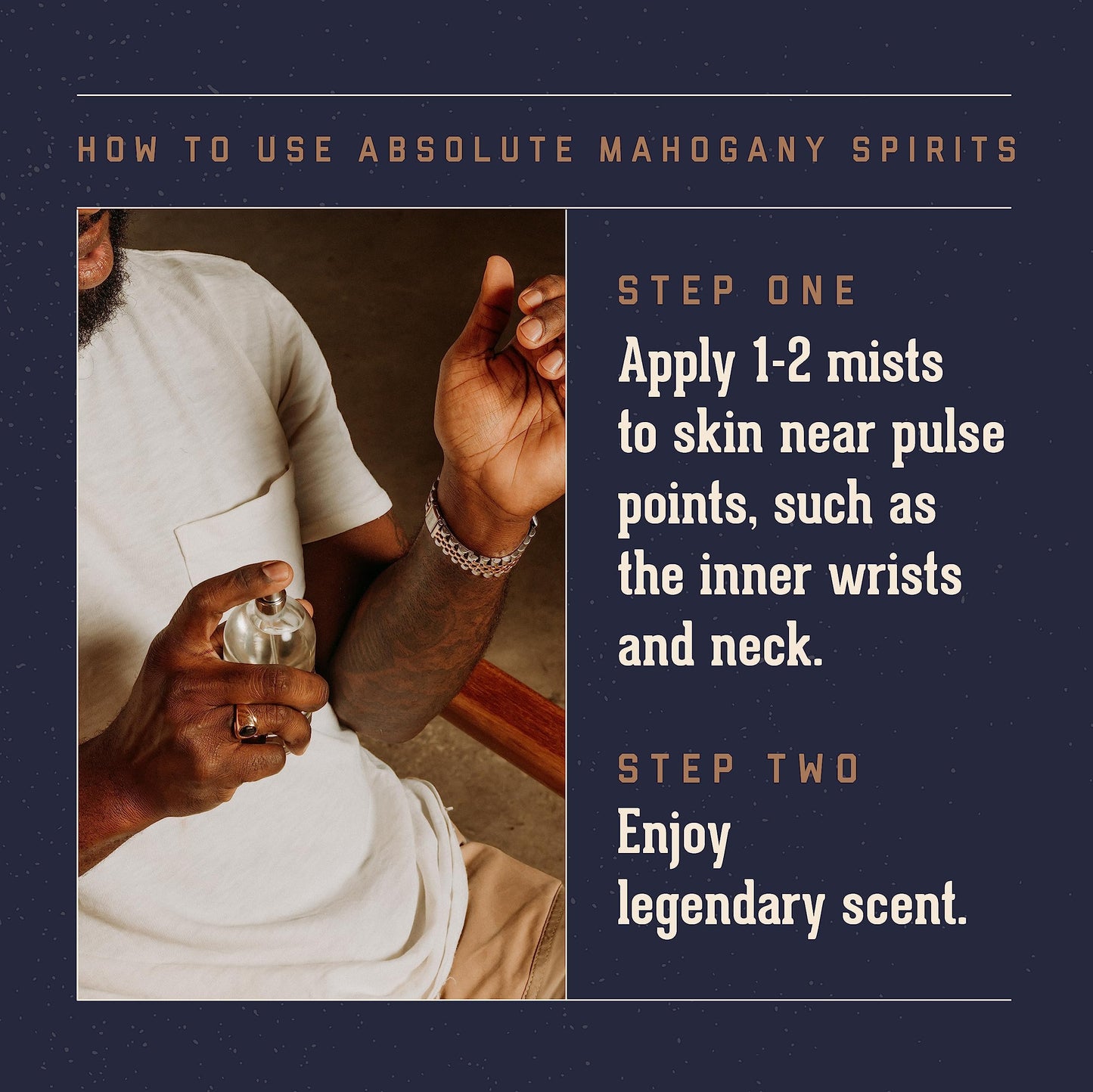 Men’s Cologne, Absolute Mahogany Fragrance, 3.4 fl. oz - Long-Lasting Eau de Parfum for Men, Sweet Scent with Woodsy Undertones - Eau de Toilette with Masculine Aromatics
