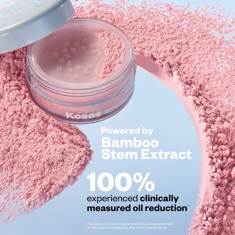 Kosas Cloud Set Loose Setting Powder – Talc-Free Translucent Face Powder for Oil Control, Ultra Sheer Peach