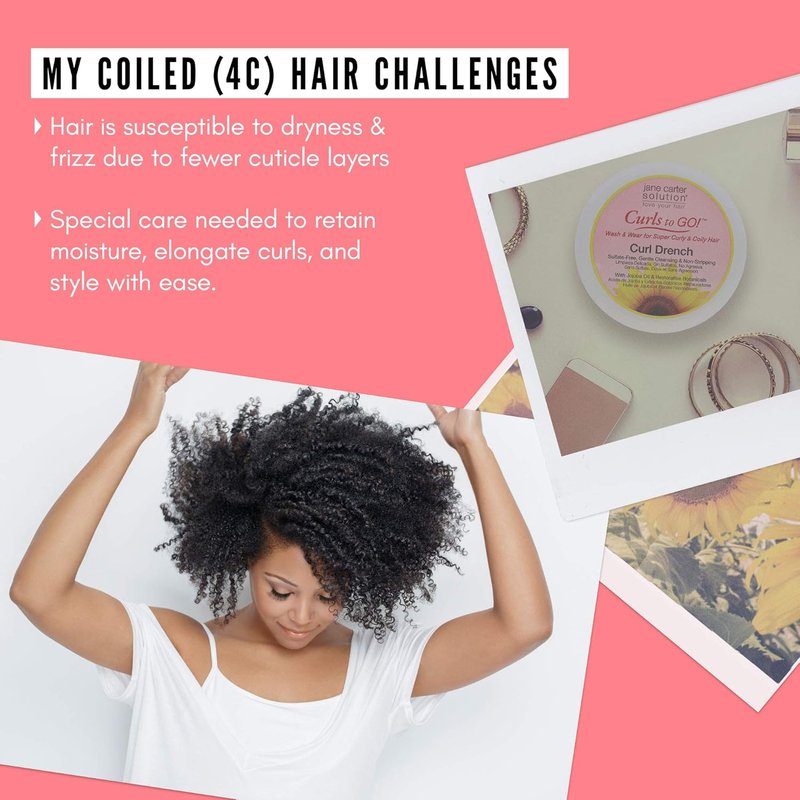 Jane Carter Solution Curl Drench Co-Wash - Hydrating Cleansing for Curly Hair | 16oz