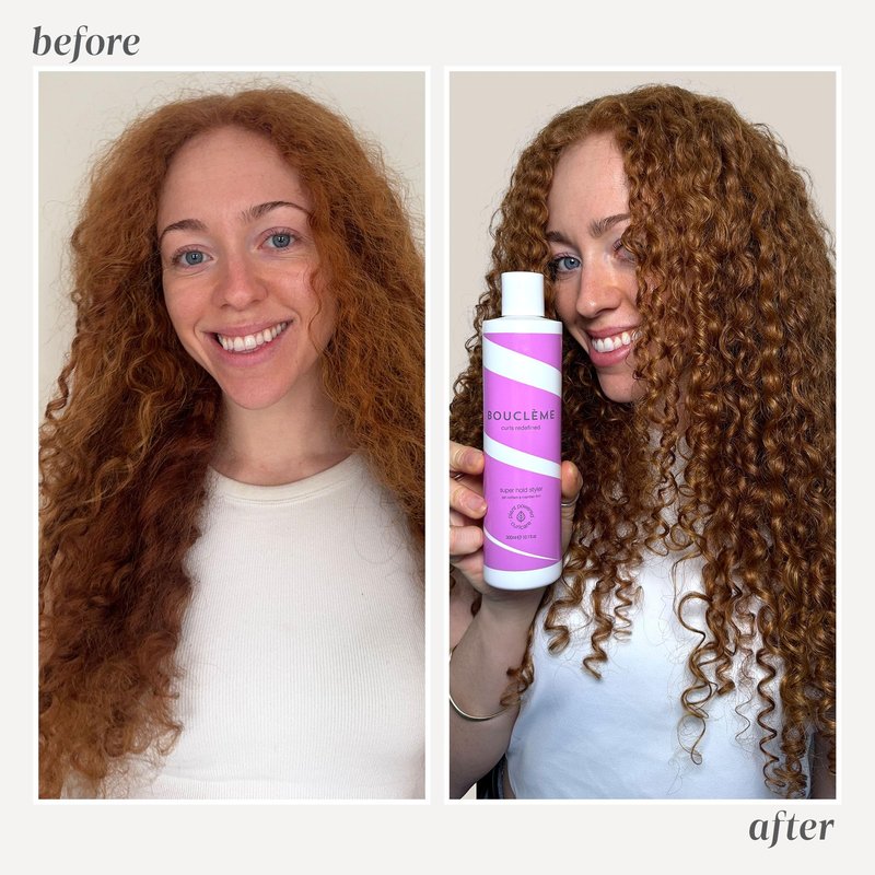 Bouclème - Super Hold Styler - Curl Enhancing Hair Styling Gel - 99% Naturally Derived Ingredients and Vegan-10.1fl oz.