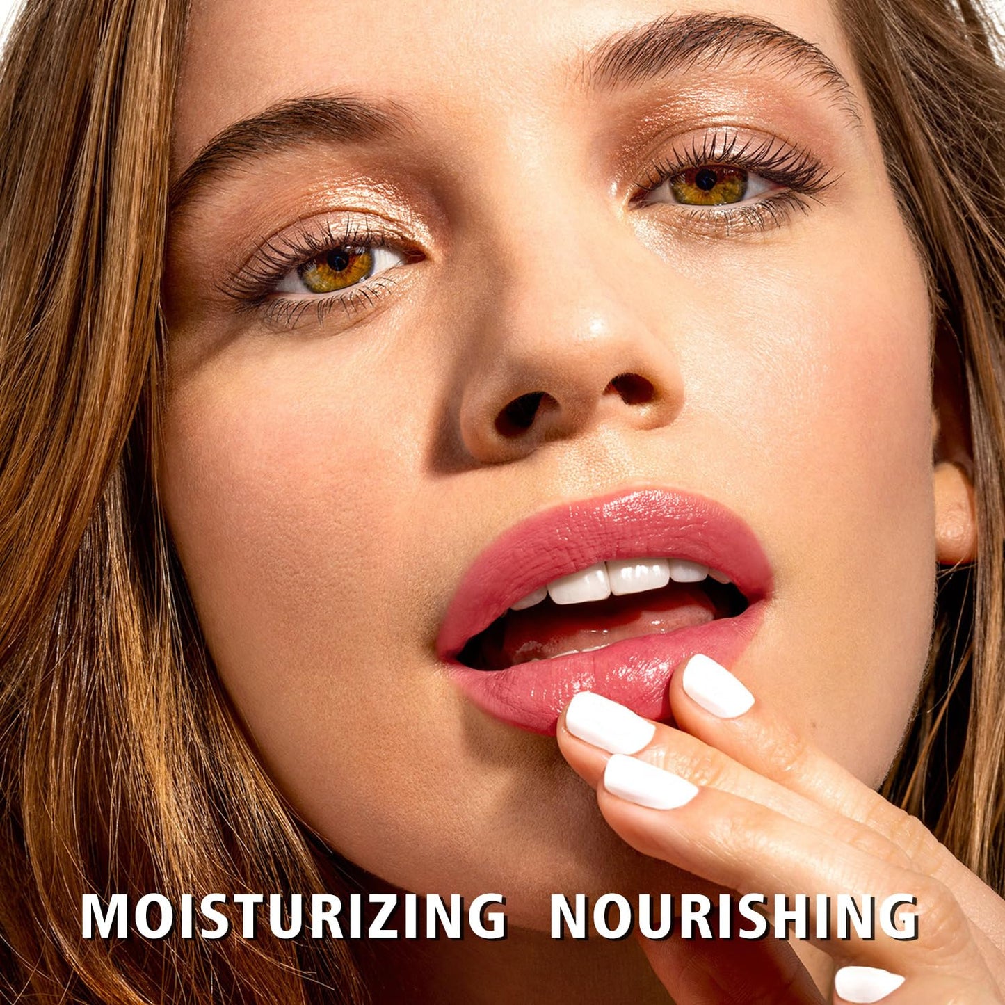 MAKI YIKA Moisture Pink Lipstick for Women Hydrate Tinted Lip Balm for Mother's Day Dry Cracked Lips Sheer Lipstick Lip Tinted Glossy Finish,MA058 Nude Pink