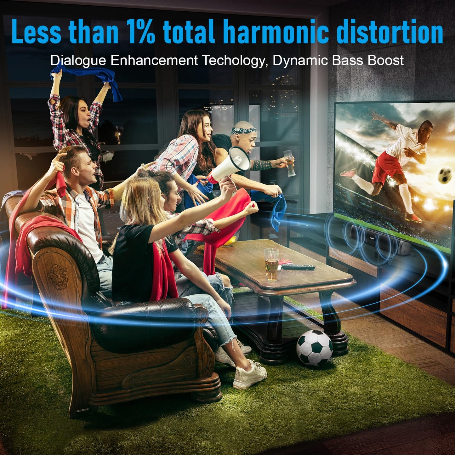 Dnil Portable Long bar Speaker, Bluetooth Wireless Speaker, a Wireless Bluetooth Speaker Suitable for Indoor and Outdoor use, Ideal for TV, Parties, the Beach, and Vacations.