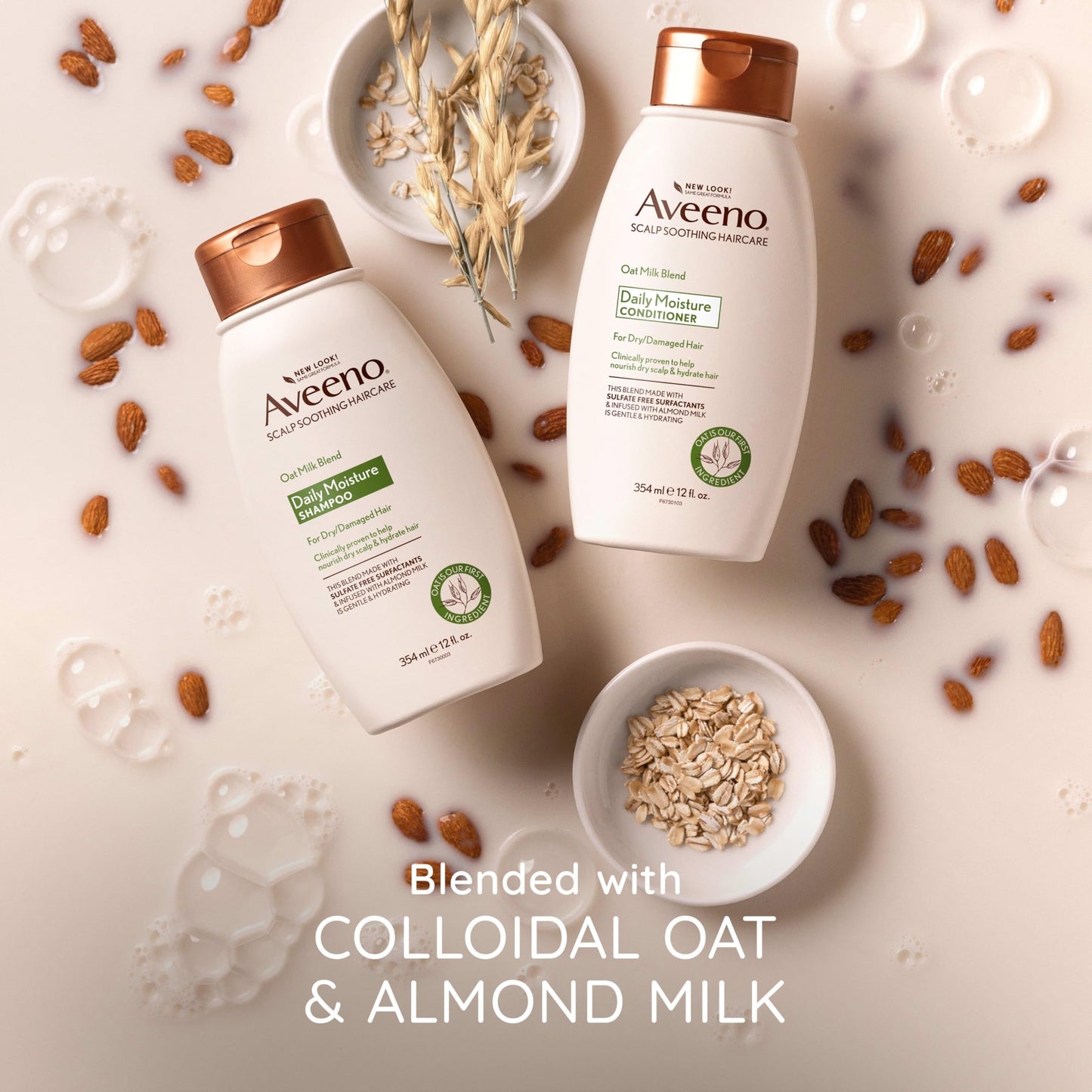 Aveeno Aveeno Sulfate-Free Shampoo for Color-Treated Hair Protection, Daily Strengthening & Moisturizing Shampoo, Paraben & Dye-Free