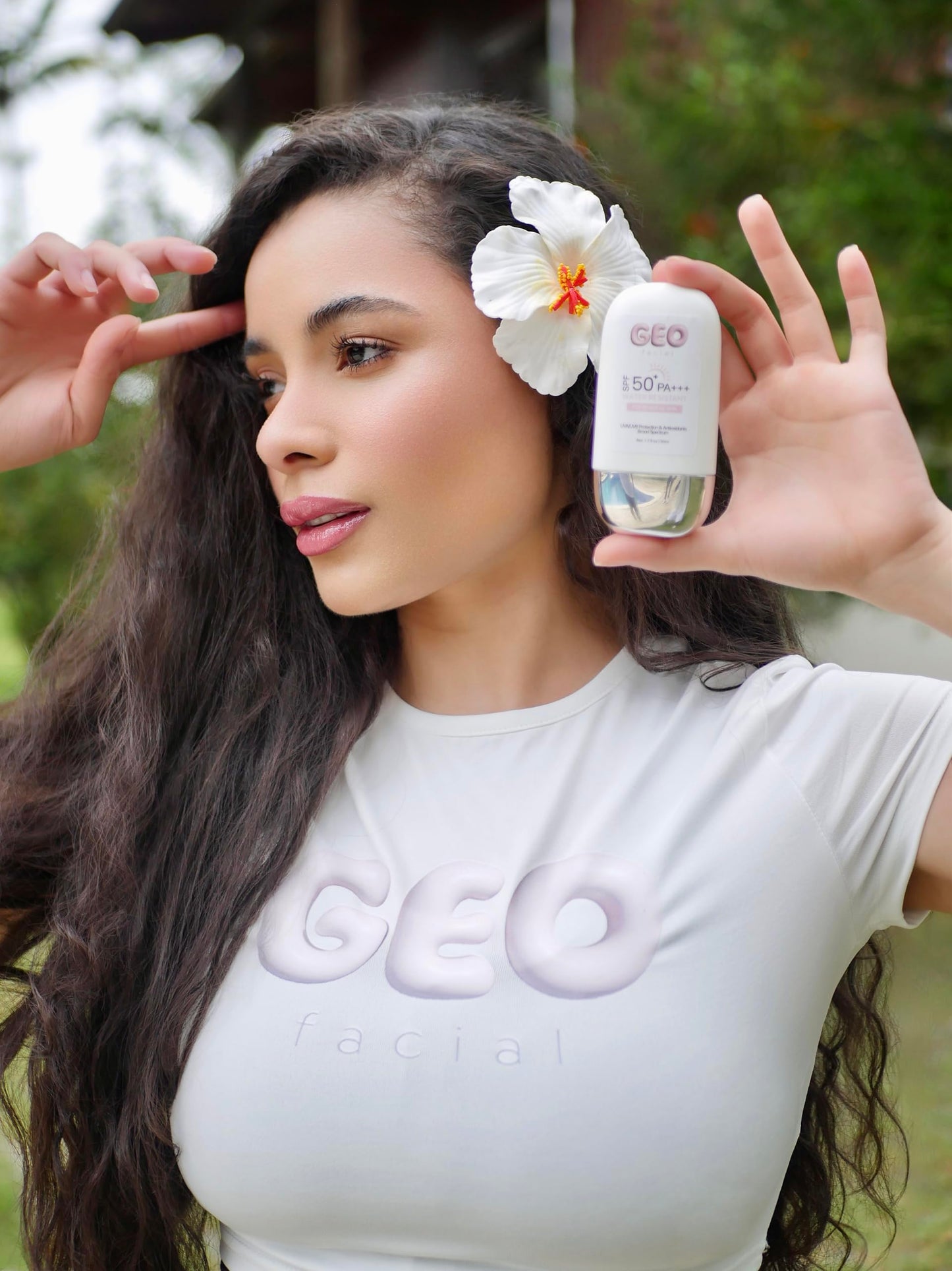 Geo Facial - Water Resistant Sunscreen, SPF 50+ Broad Spectrum, Sensitive Skin, Lightweight Non-Greasy, No white cast Formula, 1.7 fl oz