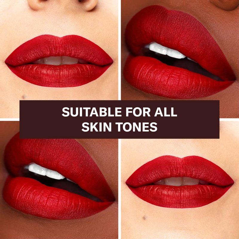 The Lip Bar - Nonstop Liquid Matte Lipstick 2-Pack, Bawse Lady (Blue Red) - High Pigment - One Swipe - Long Lasting - Jojoba Oil & Vitamin E - Vegan & Cruelty Free - Makeup & Cosmetics - .24 fl oz