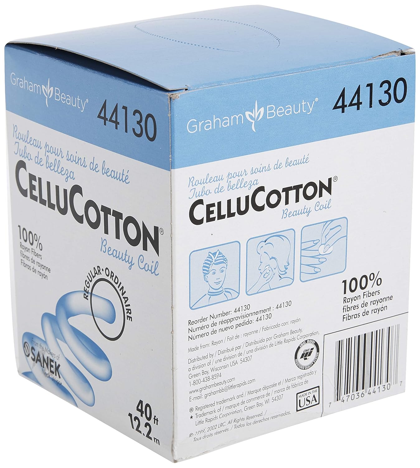 Cellucotton Beauty Coil - 100% Rayon Hair Rollers for Easy Styling | Regular Size