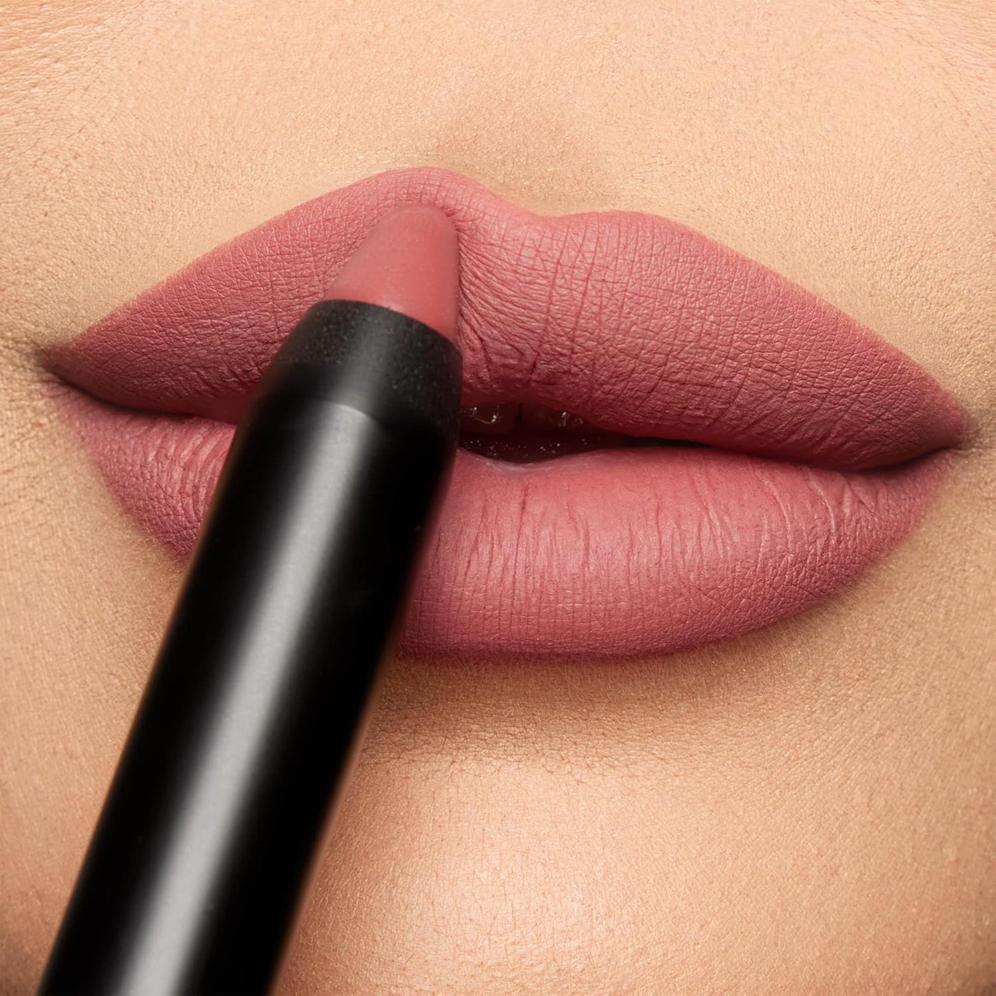 Nude Pink Lipstick Crayon - Matte Finish for Smooth Application | Tip Toe