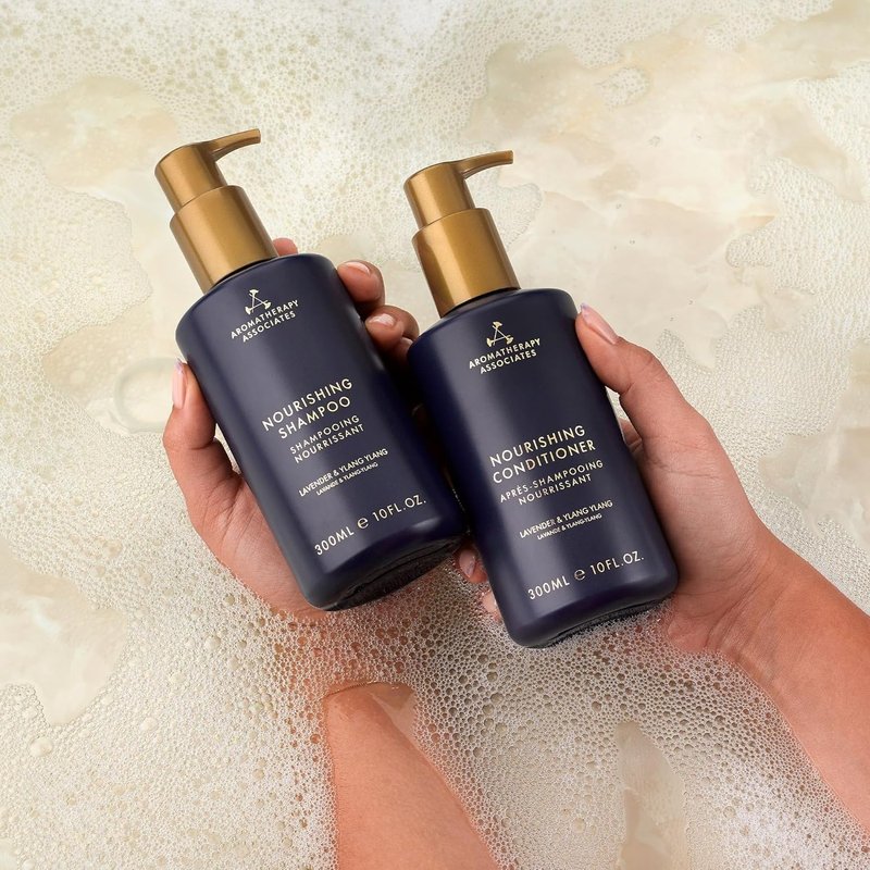 Aromatherapy Associates Balance Replenishing Shampoo, Hydrating Vegan Shampoo for Women and Men with Lavender & Ylang Ylang, Daily Hair Care for Oily or Dry Hair, 10 fl oz