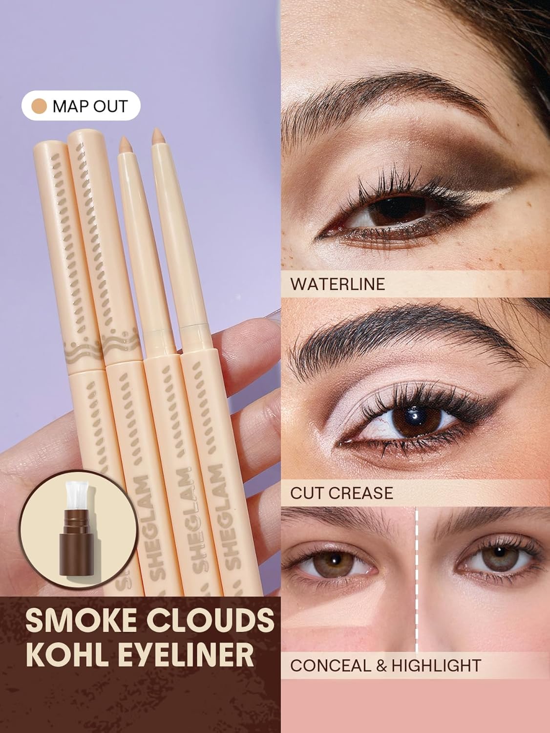 Smoke Clouds Eyeliner - Creamy Matte Finish for Versatile Looks | Long-Lasting & Easy to Apply