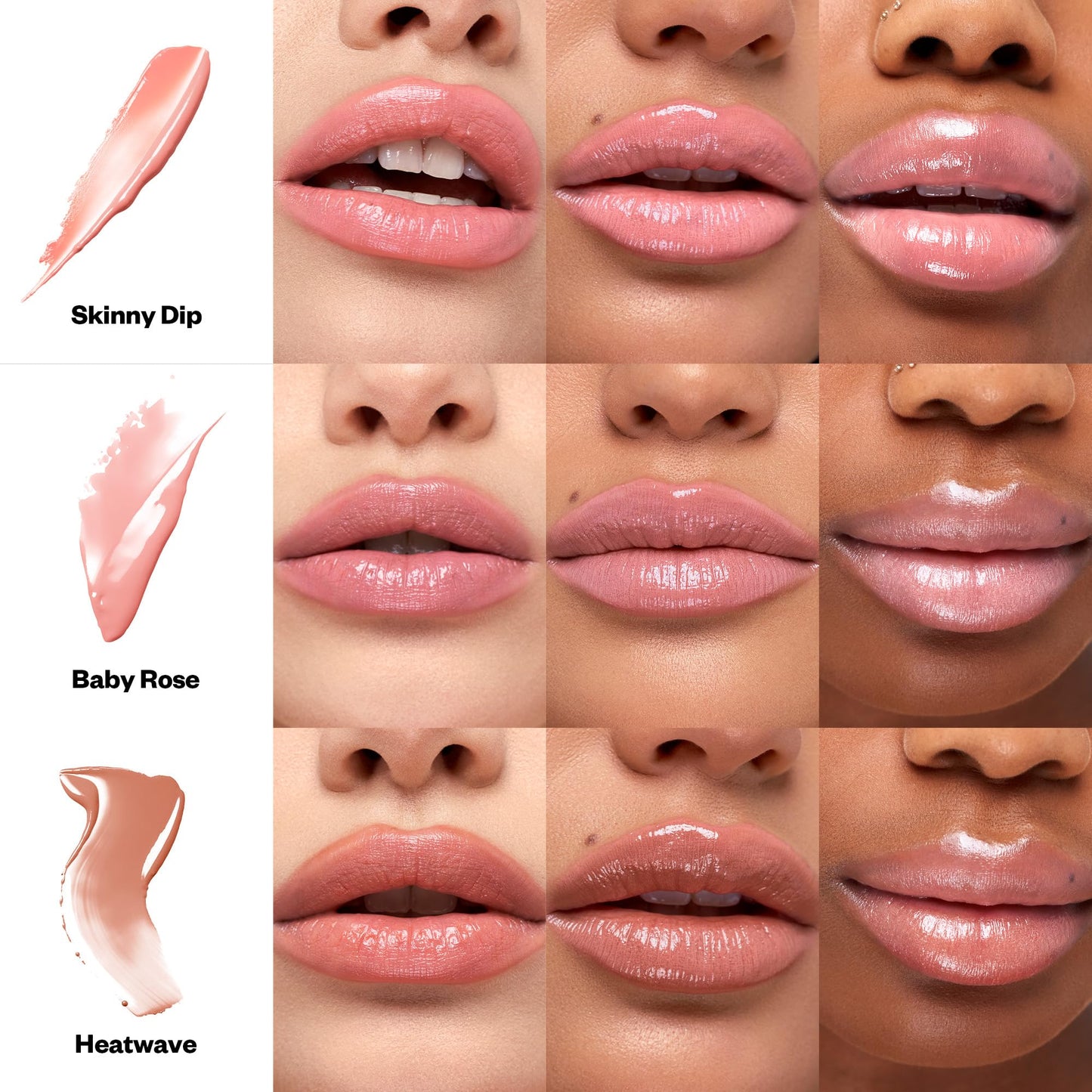 Kosas Wet Stick Moisturizing Shiny Sheer Lipstick with Ceramides, Hyaluronic acid, Peptides and Mango Butter - Soothes, Softens, and Moisturizes Lips – Baby Rose