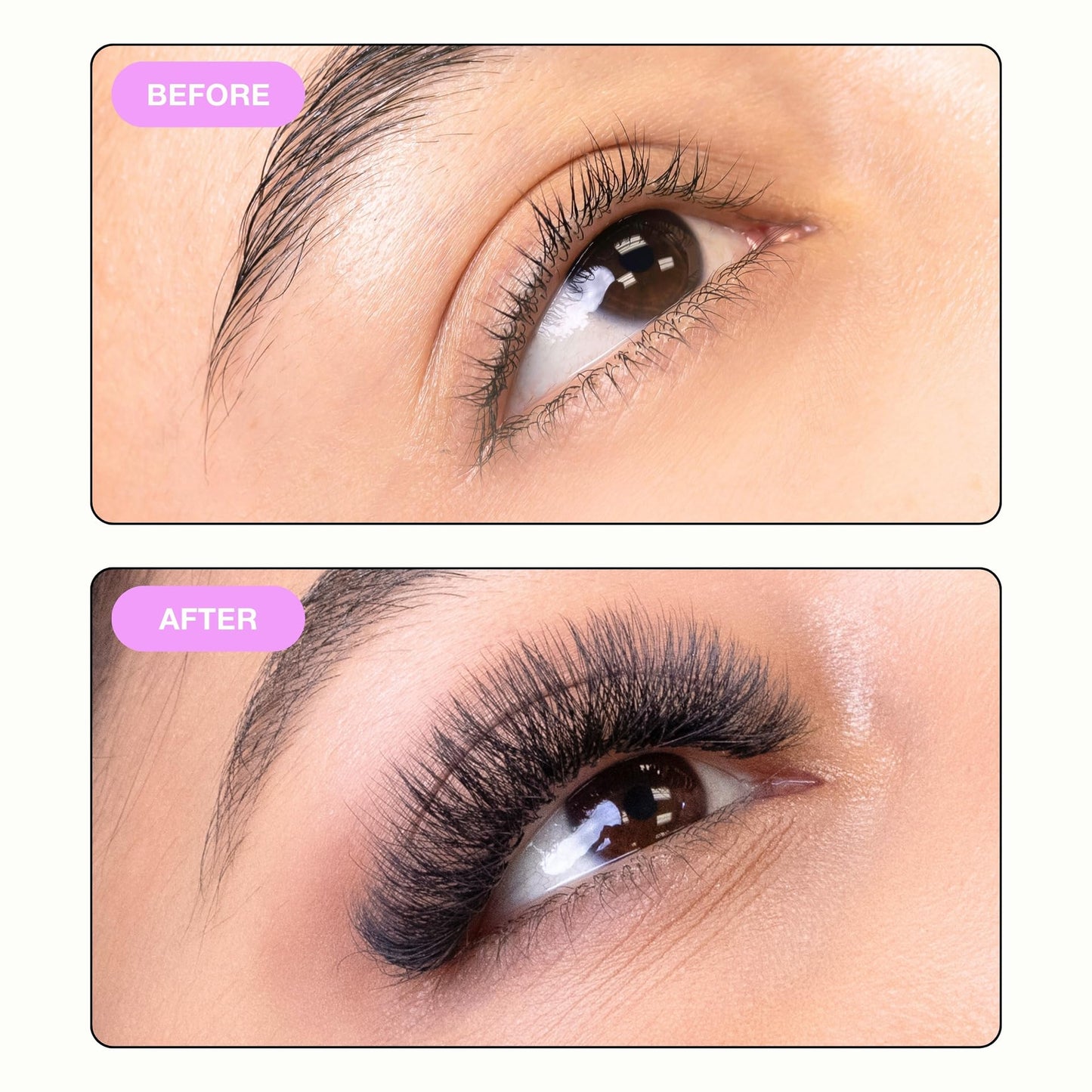 Curacoro 5D W-Shaped Clover Lash Extensions 0.07 D Curl 10mm