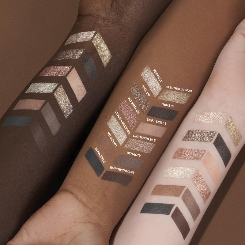 SELESTIA BEAUTY Nude Eyeshadow Palette Her Majesty – 12 High Pigment, Blendable Shades – Long-Lasting & Smudge-Proof – Matte, Satin, Shimmer & Glitter Finishes – 0.47 oz