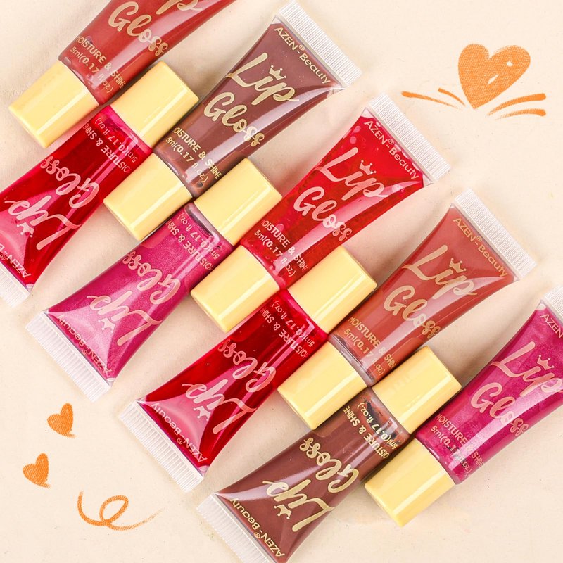 AZEN 120 Pack Lip Gloss Set, Color Lip Oil for Dry Cracked Lips Moisturizing Hydrating Nourishing with Vitamin E, Mothers Day Gifts for Women