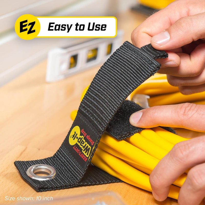 Heavy-Duty Storage Straps - Assorted 6 Pack for Garage & RV | Cable Management & Organizer