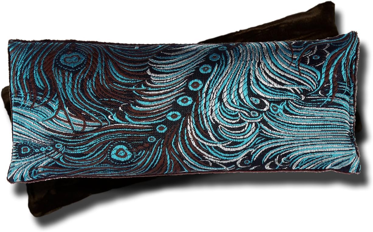 Luxe Serenity Eye Pillow - All-Natural Flaxseed Weighted Mask for Yoga & Meditation | Dark Turquoise