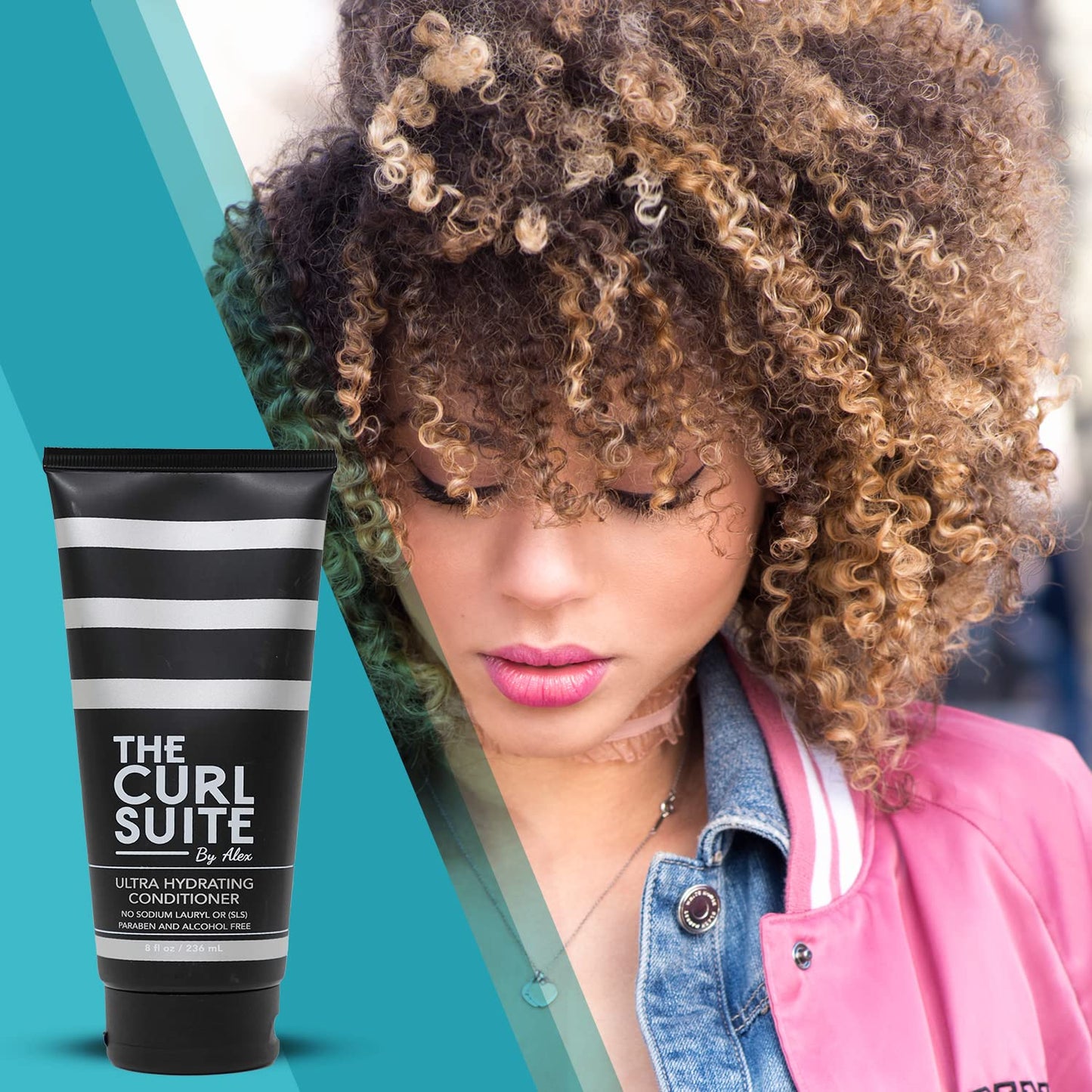 Hydrating Conditioner for Curly Hair - Paraben & Sulfate Free | Adds Moisture & Shine (8 Oz.)