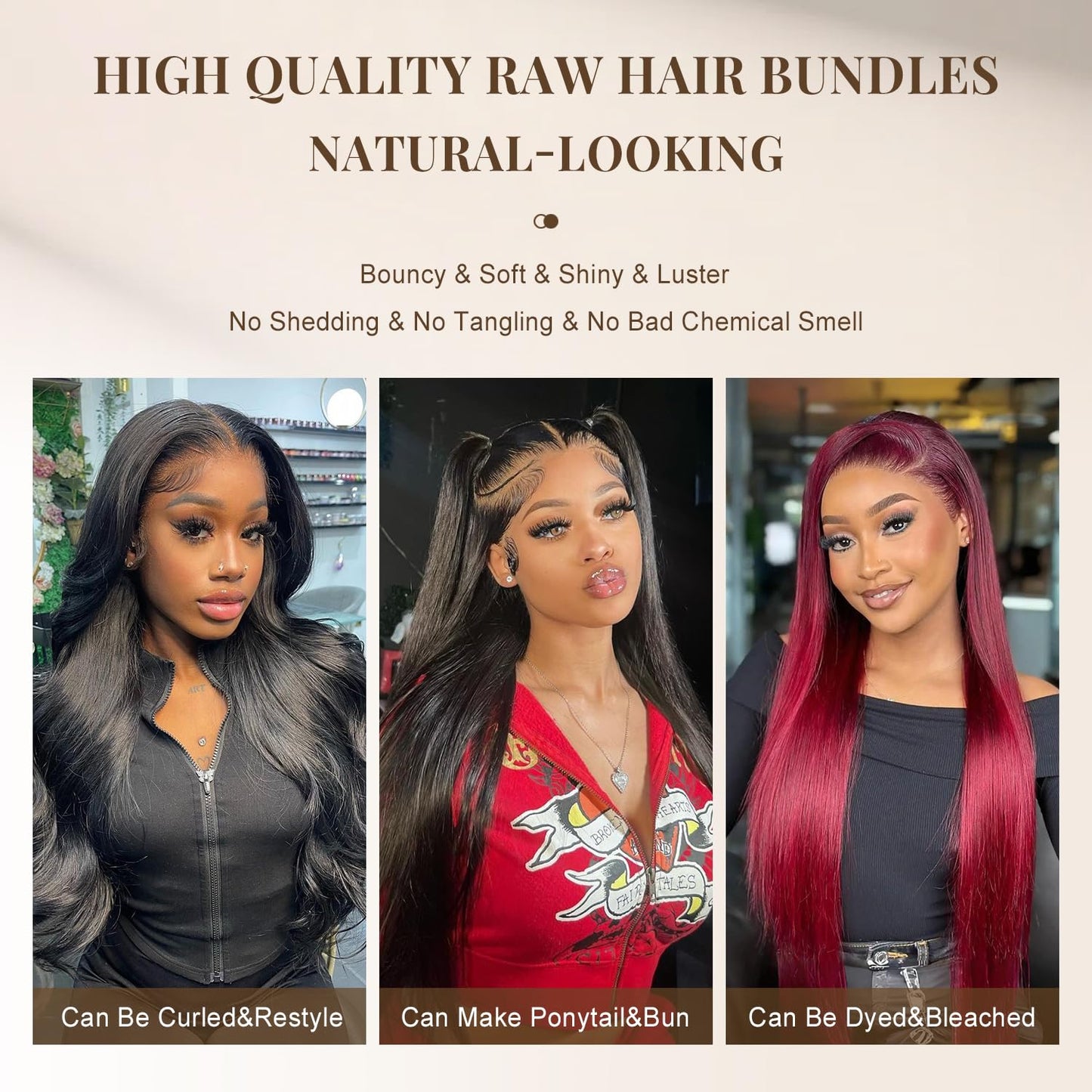 24-Inch Straight Human Hair Bundle - 100% Unprocessed Virgin Brazilian Hair for Black Women | Natural Black