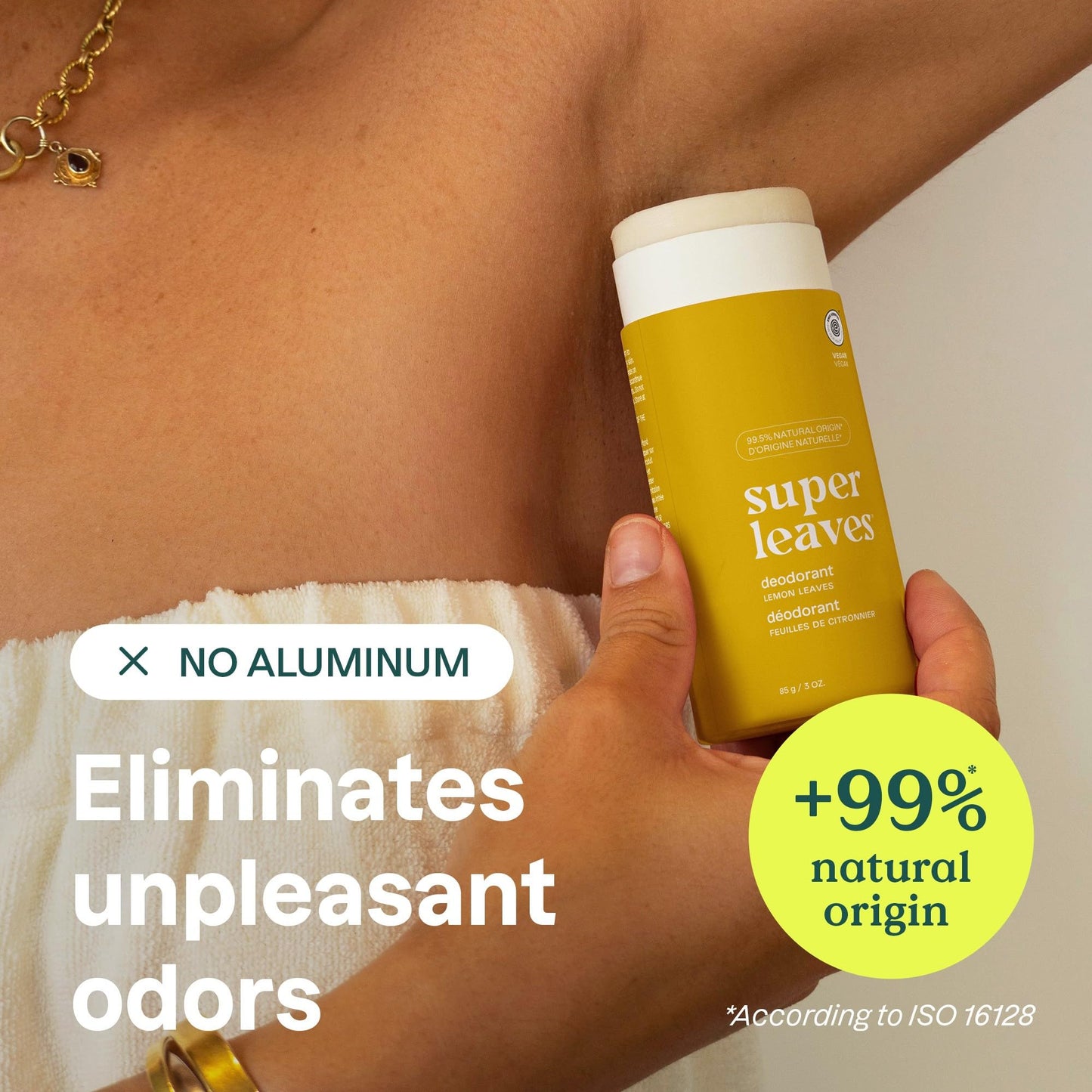 ATTITUDE Plastic-Free Deodorant, EWG Verified, Aluminum Free, Vegan Naturally Sourced Body Deodorants for Women & Men, Dermatologically Tested, Olive Leaves, 3 Ounces