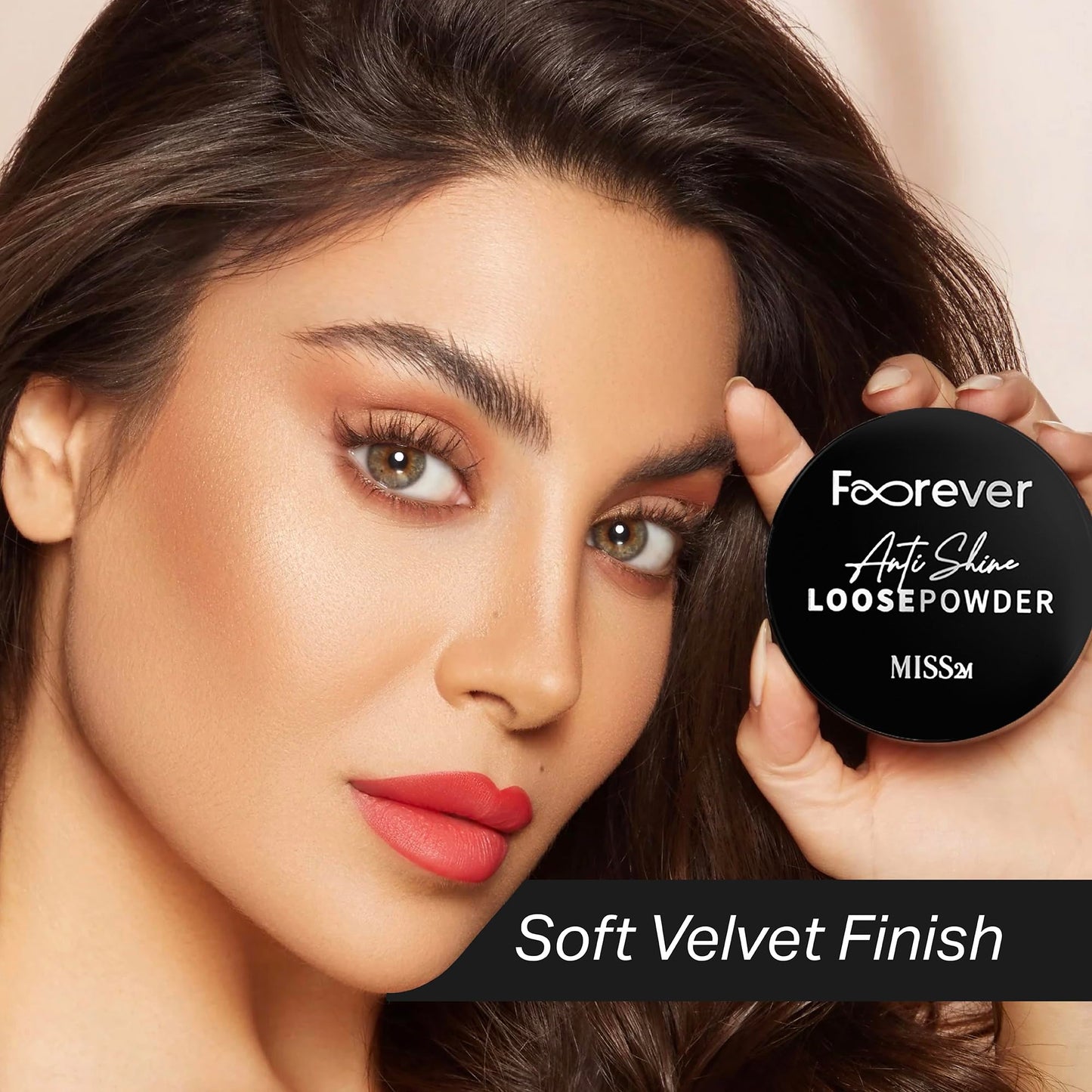 MISS2M Forever Matte & Blur Makeup Setting Powder with Anti-Shine Oil Control and Soft-Focus Skin Filter: 102 Sheer Mocha, 0.53 Oz