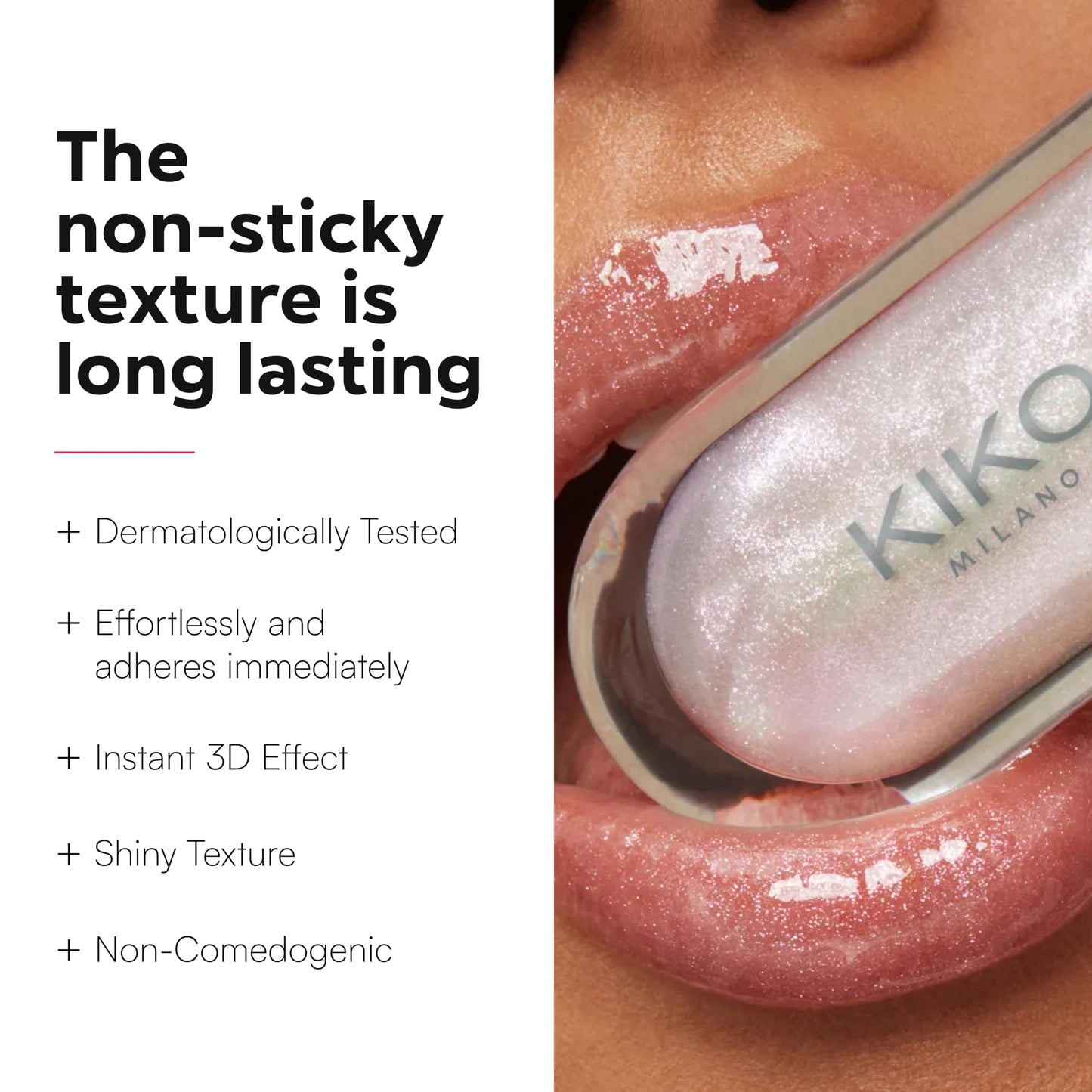 Kiko Milano 3D Hydra Lip Gloss – High Shine, Hydrating, Plumping, Non-Sticky, Moisturizing Lip Makeup – 11 Golden Red – 6.5ml
