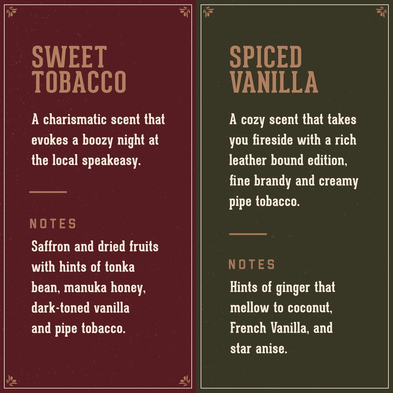 18.21 Man Made Sweet Tobacco Wash & Spiced Vanilla 3-in-1, 18 oz Wash 2-Set Bundle, All Hair & Skin Types for Men, Strengthens and Moisturizes in a Manly Aroma