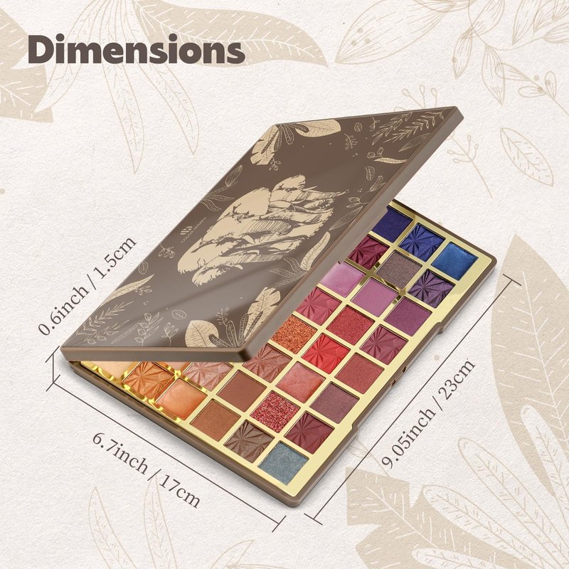 Color Nymph 48 Color Eyeshadow Makeup Palette, Natural Nude Matte Shimmer Glitter Pigment Eye Shadow Palette Set, Vegan & Cruelty-free (48 COLOR)